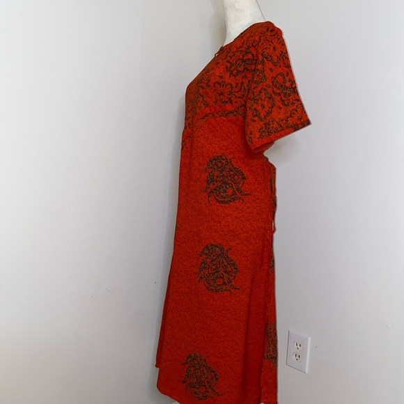 New Indonesia Batik Handmade Midi Dress Size M/L - Picture 4 of 8